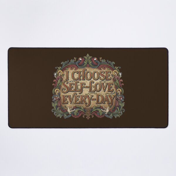 Item preview, I Choose Self Love Every Day Medieval Illuminated Manuscript Art designed and sold by freackly.