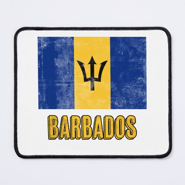 Item preview, Flag of Barbados "Grunge" look. designed and sold by KTSubz Faith & Fun Designs.
