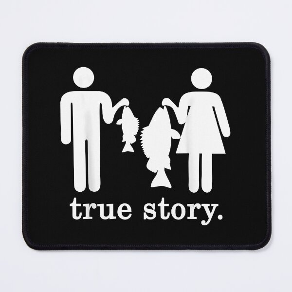 Item preview, True Story Fishing Girl Boy Small Fish Big Fish designed and sold by Sossima Art.