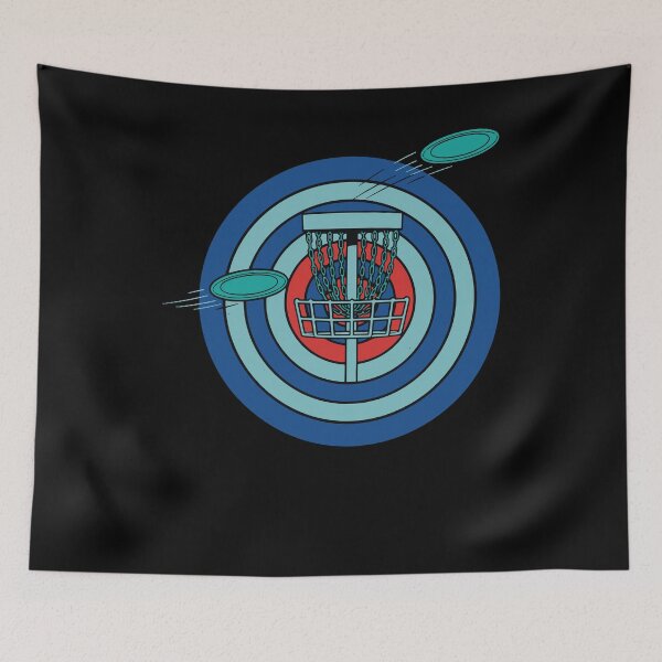 Item preview, Disc Golf Basket Target Flying Disc Golf Scene designed and sold by LuminOrb.