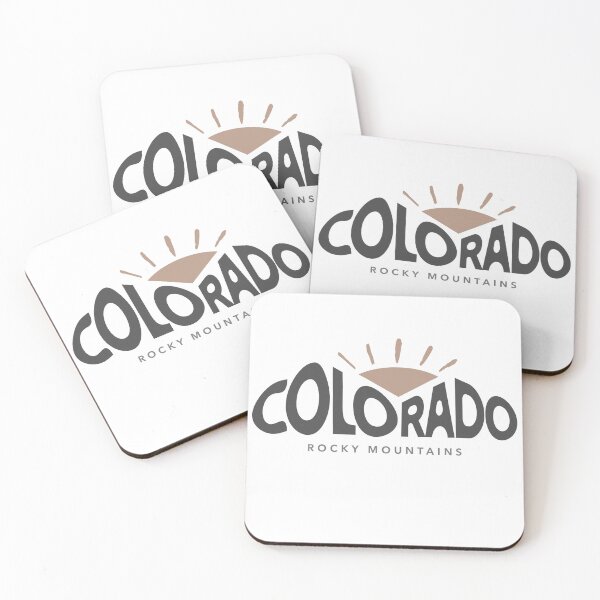 Item preview, Colorado Rocky Mountains Graphic, Neutral Colors, American Travel, Skiing Hiking, Alpine Sports designed and sold by MerchSearchCO.