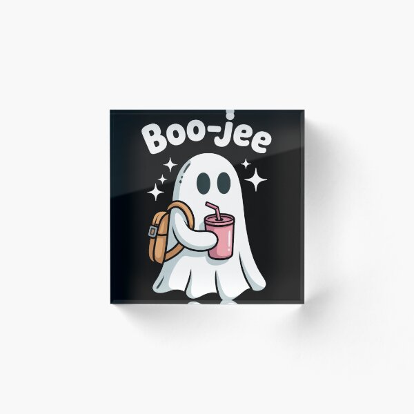 Aperçu de l'œuvre Boo-jee Ghost T-Shirt, Spooky Season Tee, Funny Ghost Design, Cute Ghost, Chemise d’Halloween, Chemise Ghost tendance, Retour à l’école, Fantôme étudiant créée et vendue par RetroCharlies.