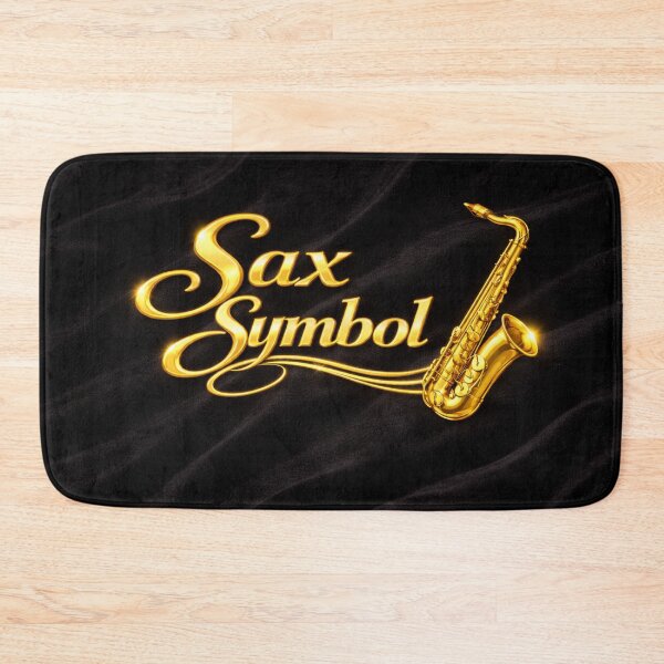 Item preview, Sax Symbol – Shiny Gold Saxophone on Black Velvet designed and sold by MySheetMusicArt.