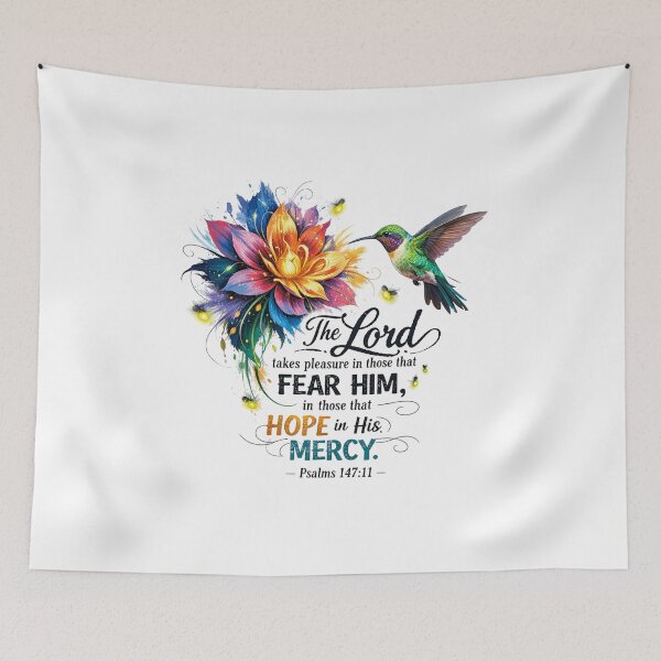 Item preview, The Lord Takes Pleasure in Those that Fear Him, in Those that Hope in His Mercy - Psalms 147:11 designed and sold by Faithloveshop.