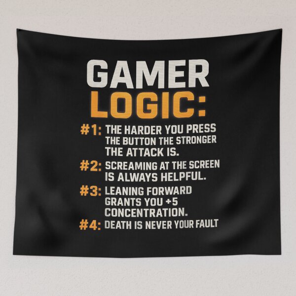Item preview, Video Games Lover Funny Gamer Logic designed and sold by Sossima Art.