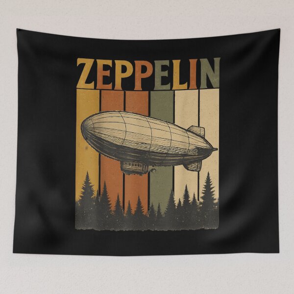 Item preview,  Retro Zeppelin Airship Vintage Rock  designed and sold by Sossima Art.