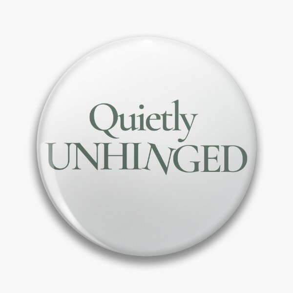 Item preview, Quietly Unhinged – Minimal Dark Humor in Earthy Tones designed and sold by CL_Graphics.