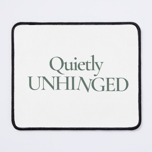 Item preview, Quietly Unhinged – Minimal Dark Humor in Earthy Tones designed and sold by CL_Graphics.