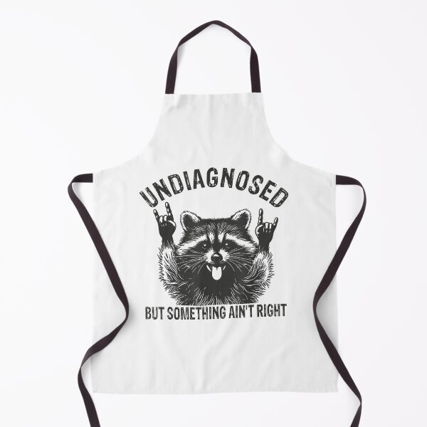 Item preview, Undiagnosed But Something Ain't Right Funny Raccoon Meme designed and sold by Sossima Art.