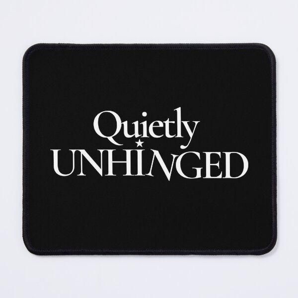 Item preview, Quietly Unhinged – Minimal Dark Humor Typography Design designed and sold by CL_Graphics.