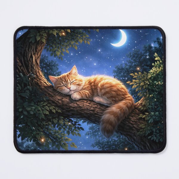 Item preview, Moonlit Cat Dreams designed and sold by WJ Cozy Creations.