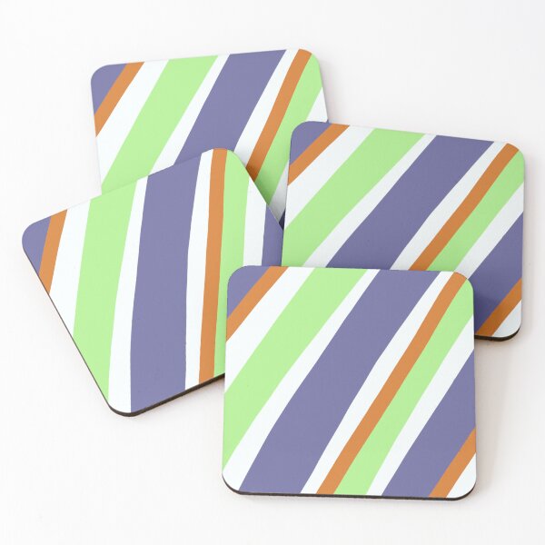 Item preview, Orange and blue striped texture designed and sold by tornasolhaze.