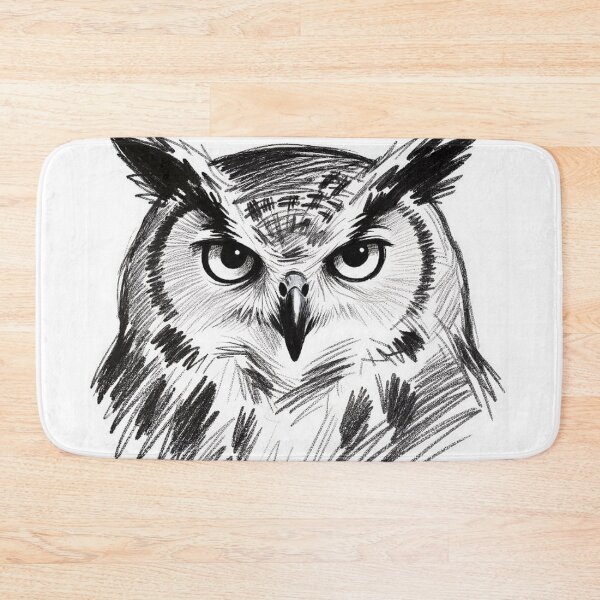 Item preview, Detailed Owl Drawing with Unique Texture  designed and sold by Wonderful Designs.