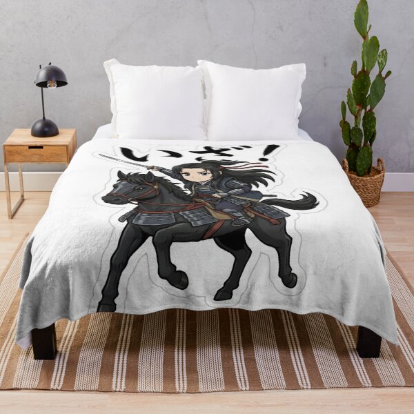 Item preview, Chibi Onna-Musha: "IZA!" - Cute Samurai Warrior on Horseback designed and sold by SengokuSkyjp.