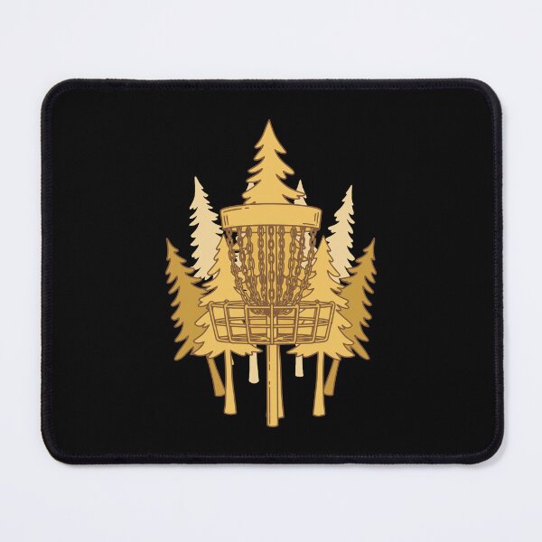 Item preview, Disc Golf Basket Pines Flying Disc Golf Scene designed and sold by LuminOrb.