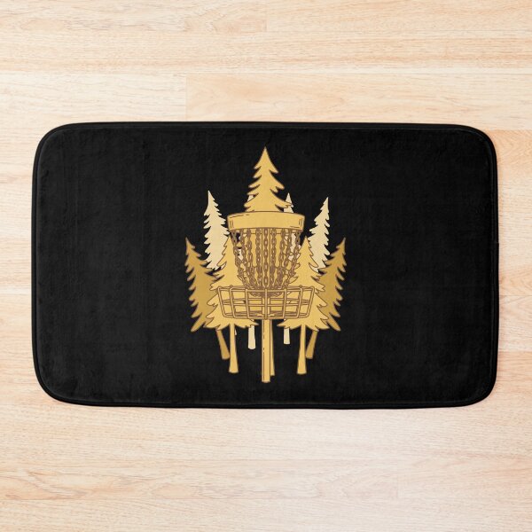 Item preview, Disc Golf Basket Pines Flying Disc Golf Scene designed and sold by LuminOrb.