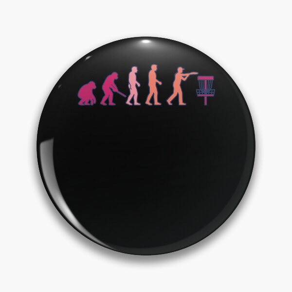 Artikelvorschau, Disc Golf Evolution Lustiger Disc Golfer Fliegende Scheibe entworfen und verkauft von LuminOrb.