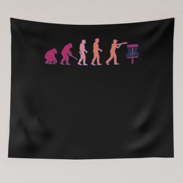 Item preview, Disc Golf Evolution Funny Disc Golfer Flying Disc designed and sold by LuminOrb.