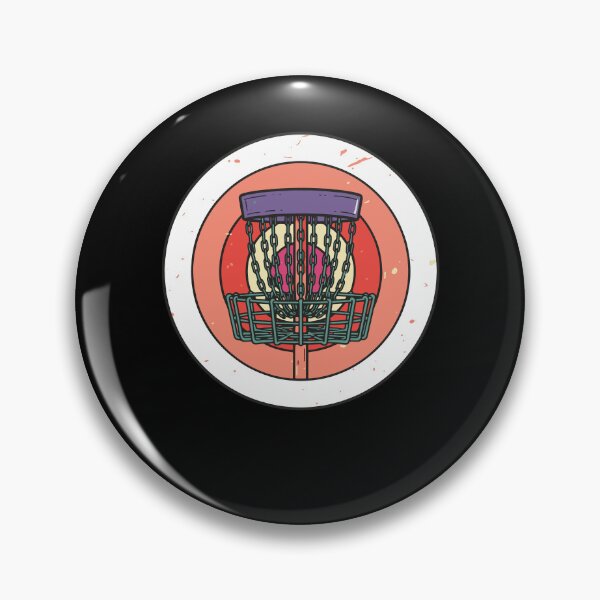 Item preview, Vintage Disc Golf Basket Flying Disc Scene designed and sold by LuminOrb.