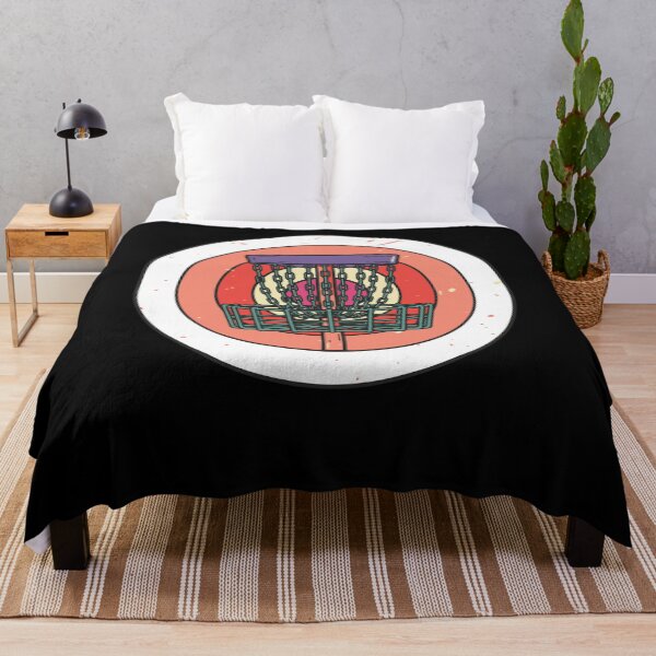 Item preview, Vintage Disc Golf Basket Flying Disc Scene designed and sold by LuminOrb.