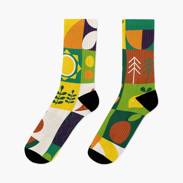 Item preview, Bauhaus Orange, Lime And Yellow Fruit Geometric Pattern designed and sold by DEC02.