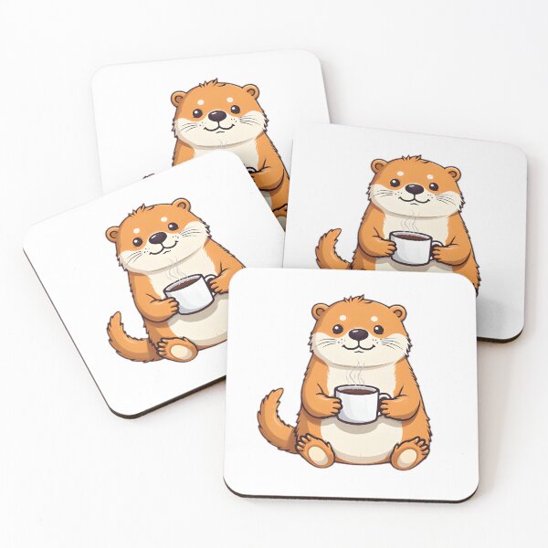 Item preview, Barista Otter Crafting Coffee Drink designed and sold by SunkenCost.