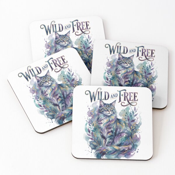 Item preview, Wild And Free Watercolor Cat Artistic Painterly Nature designed and sold by Quillway.