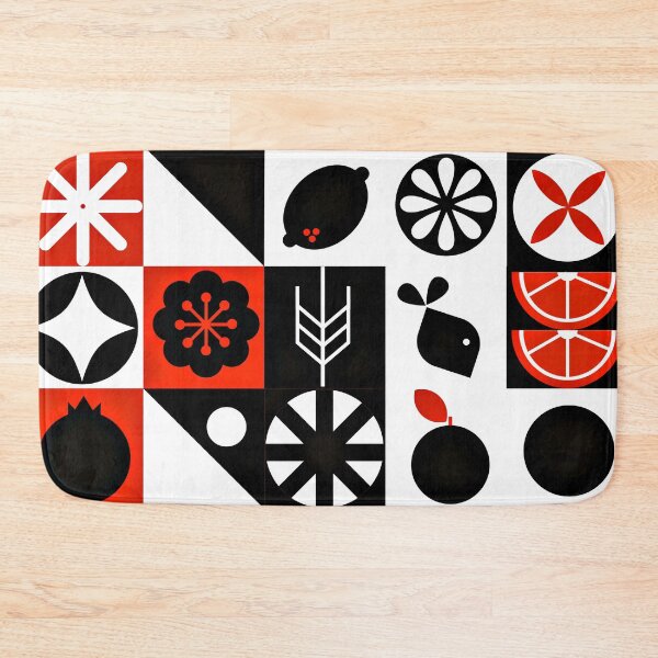 Item preview, Red, Black, And White Bauhaus Abstract Geometric Pattern designed and sold by DEC02.