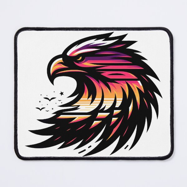 Item preview, Sunset Eagle Freedom Gradient Flight Spirit Art designed and sold by DrawDrip.