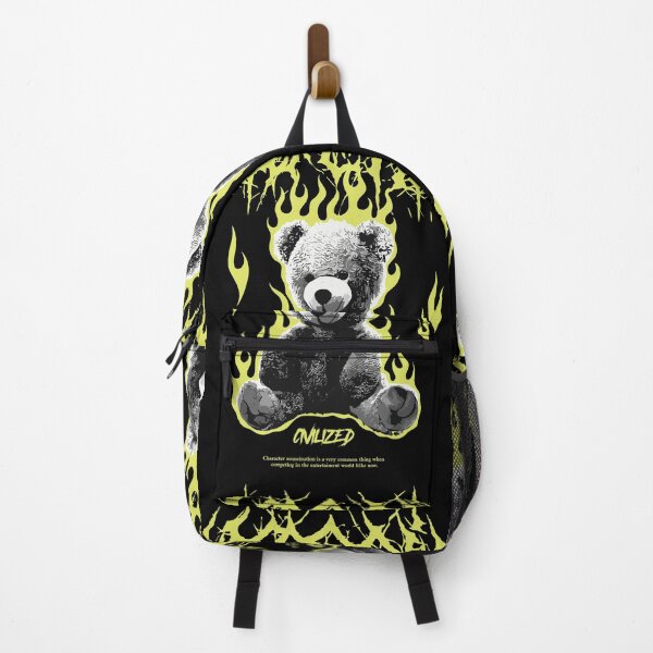 Item preview, Teddy Bear on Fire Punk Streetwear designed and sold by NF Designs Studio DTF.