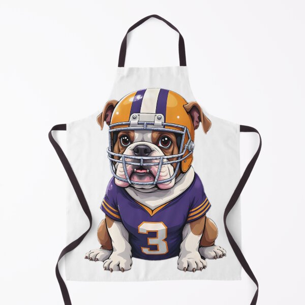 Item preview, Bulldog Football Mascot in Jersey designed and sold by SunkenCost.