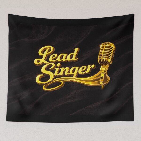 Item preview, Lead Singer – Vintage Microphone on Black Velvet designed and sold by MySheetMusicArt.