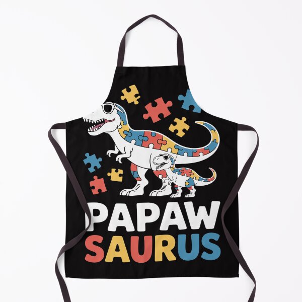 Item preview, Papaw Saurus Autism Awareness Autistic Dinosaur Family designed and sold by berniceschm.