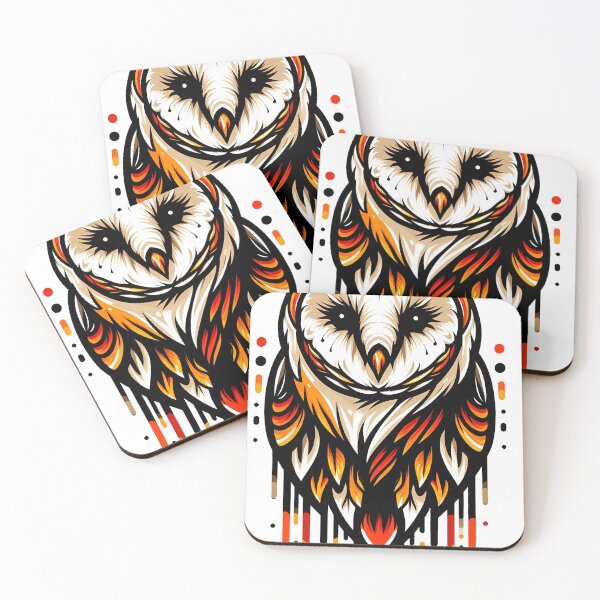 Item preview, Calculated Chaos Owl Fire Wisdom Strategy Art designed and sold by DrawDrip.