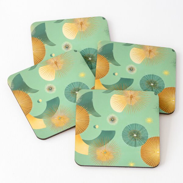 Item preview, Mid-Century Modern Mint Green, Yellow, And Orange Abstract  designed and sold by DEC02.