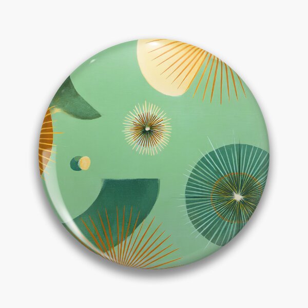 Item preview, Mid-Century Modern Mint Green, Yellow, And Orange Abstract  designed and sold by DEC02.