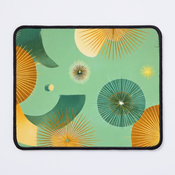 Item preview, Mid-Century Modern Mint Green, Yellow, And Orange Abstract designed and sold by DEC02.