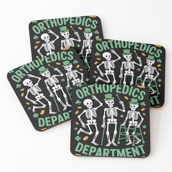 Item preview, Orthopedics Department Nurse St Patrick's Day Skeleton Ortho designed and sold by berniceschm.