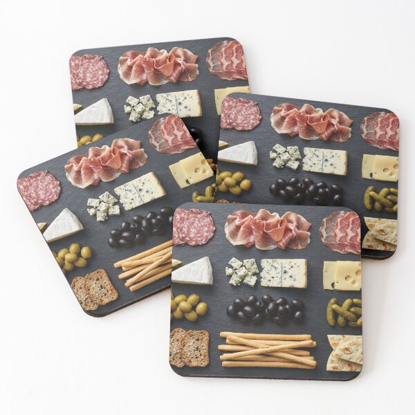 Item preview, Gourmet Charcuterie Board Knolling on Slate designed and sold by SavinMercantile.