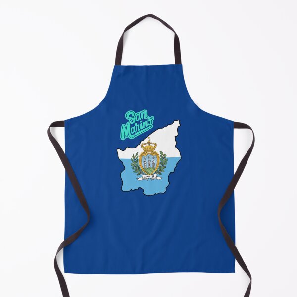 Item preview, San Marino: Map Outline with Coat of Arms Inside designed and sold by QuoteCanvas.TH.