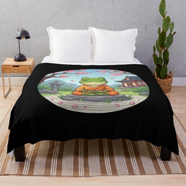 Item preview, Peaceful Frog Monk Zen Garden Fantasy designed and sold by k3rstman1.