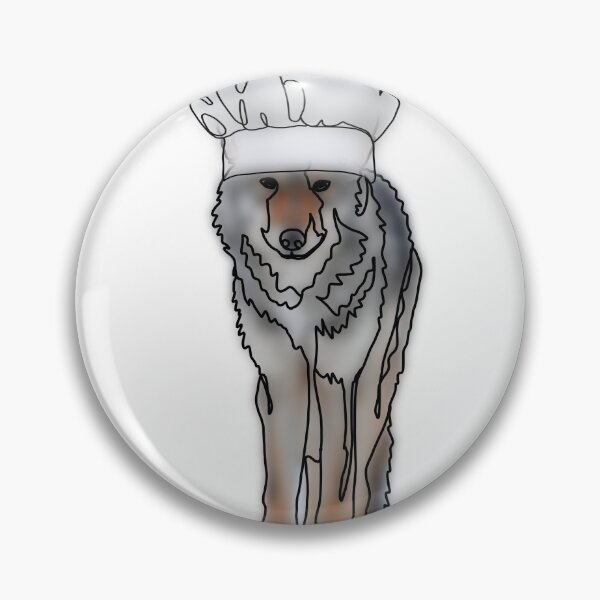Item preview, Wild Wolf with chef hat  – animalzinhats designed and sold by Ashley’sAnimalz.
