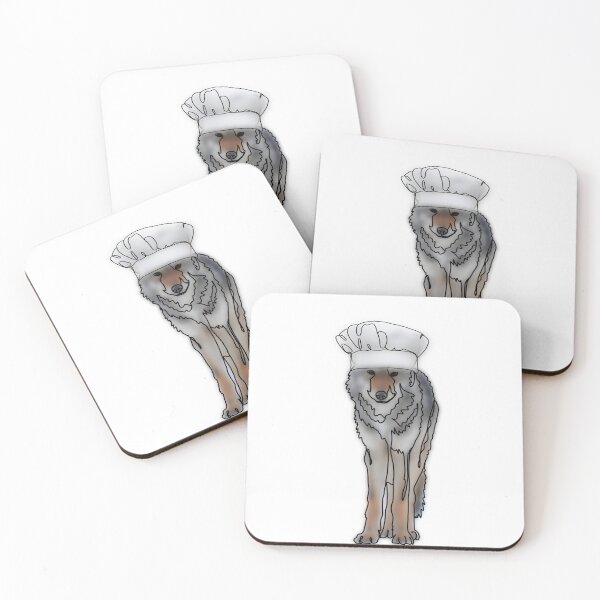 Item preview, Wild Wolf with chef hat  – animalzinhats designed and sold by Ashley’sAnimalz.