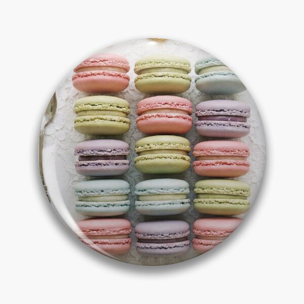 Item preview, Elegant Pastel Macaron & Cookie Flat Lay on Lace designed and sold by SavinMercantile.