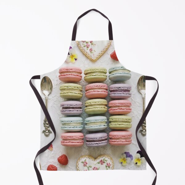 Item preview, Elegant Pastel Macaron & Cookie Flat Lay on Lace designed and sold by SavinMercantile.