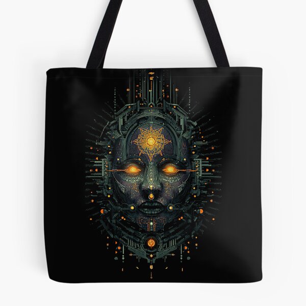 Item preview, Cyber Hierophant Sacred Tech Idol designed and sold by DarkSpaceVibes.