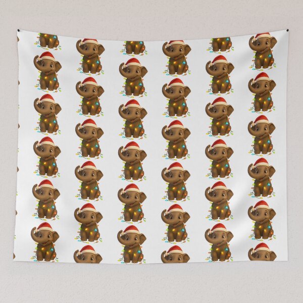 Item preview, Christmas Indian Elephant designed and sold by Sillytoe.