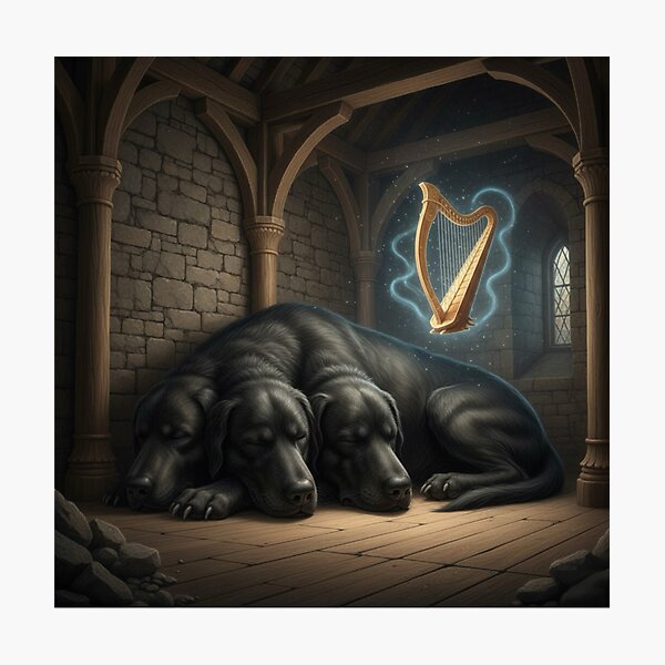 Item preview, Three-headed dog sleeping designed and sold by Fantasy-Charm.