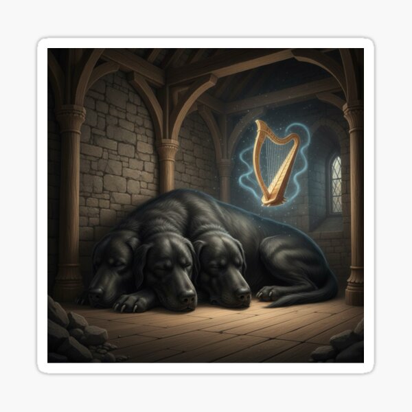 Item preview, Three-headed dog sleeping designed and sold by Fantasy-Charm.
