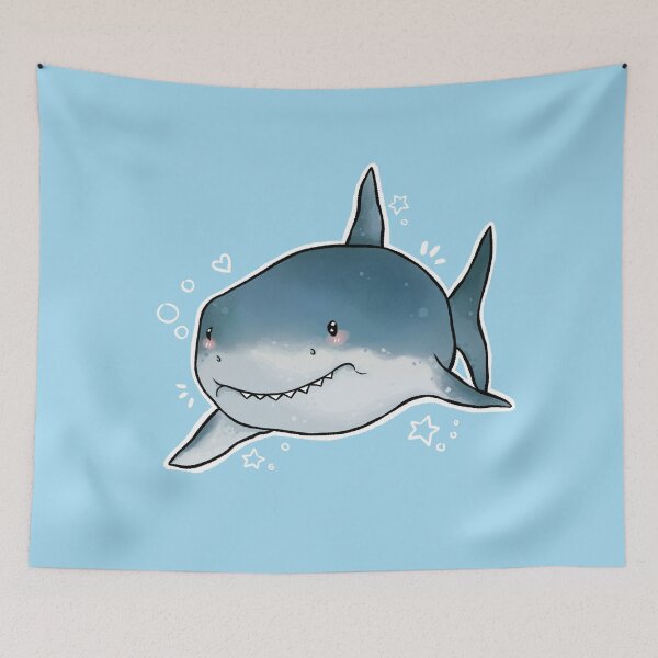 Item preview, Smiling Shark Cutie designed and sold by Peach Frog.